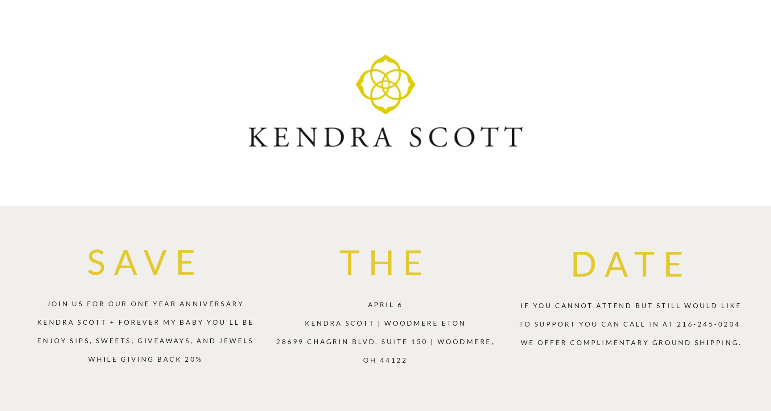 Kendra Scott Anniversary