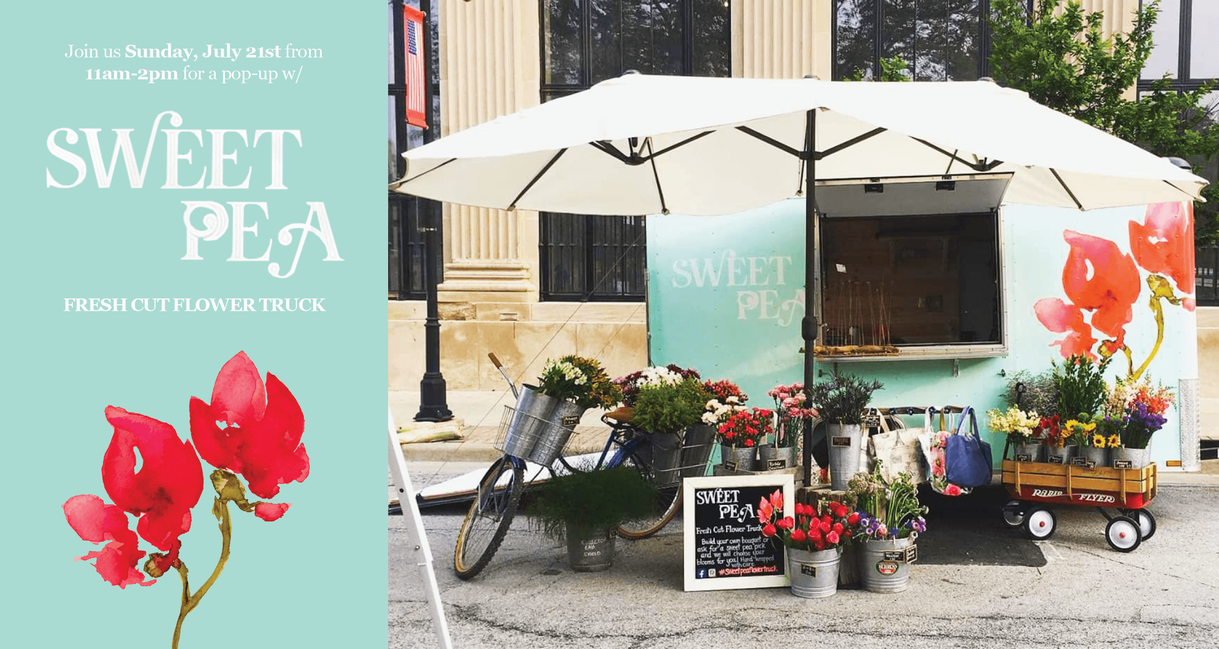 Sweet Pea Flower Truck Pop-Up